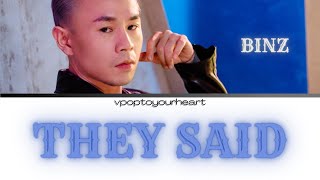 Binz x Touliver - 'THEY SAID' Lyrics (Color Coded Lyrics)
