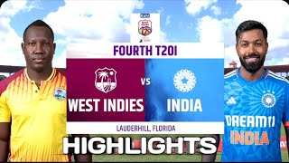 india vs west indies 4th t20 highlights 2023 | ind vs wi 4th t20 highlights 2023 | ind tour wi 2023