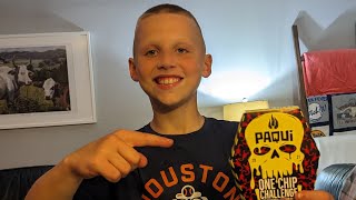 10 year old kid couldn't handle the Paqui One Chip Challenge 🔥🔥