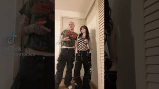 Grunge Goth Clothes Swap #clothesswap #hejustatemyasshewannaswitch #tiktok #funny #goth #grunge