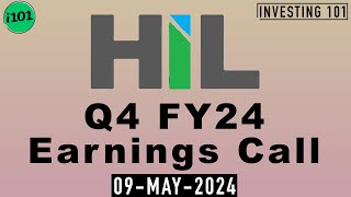 HIL Limited Q4 FY24 Earnings Call | HIL Limited FY24 Q4 Concall