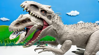 Indominus VS Tyrannosaurus Rex | Dinosaur Battle Video 인도미누스 혼종공룡 쥬라기월드