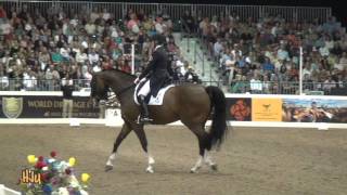 HorseJunkiesUnited.com - Ashley Holzer and Breaking Dawn - Freestyle World Dressage Masters