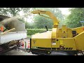 the vermeer bc200 brush chipper in action