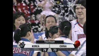 여자농구 2007아시아여자농구선수권대회 결승 한국 VS 중국 FULL