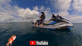 Fun Day On The Ocean Jetski Yamaha Waverunner Offshore Reef Fishing Ep28