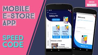 Mobile E-Store App - UI Design Speed Code || Flutter