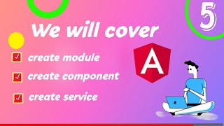 5 | Create Module, Component and Services In Angular | Simple CRUD Application | Angular tutorial |