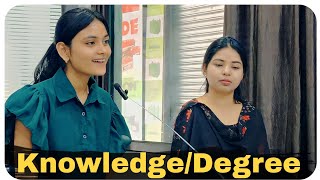 Discussion on Knowledge or Degree | GD | Debate | Talks | Spoken English class in Lucknow | WellTalk