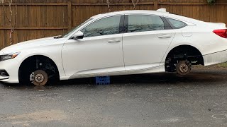 Воровство во время карантина,украли колёса с Honda Accord на 3000$😯