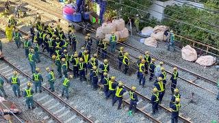 品川駅線路切換工事 山手線上野駅・京浜東北線田町駅・品川駅折り返し運転と工事現場の様子 2019.11.16