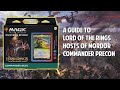 A Guide to Lord of the Rings Hosts of Mordor Commander Precon!