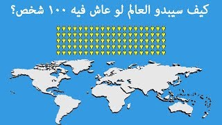 كيف سيبدو العالم لو عاش فيه 100 شخص فقط