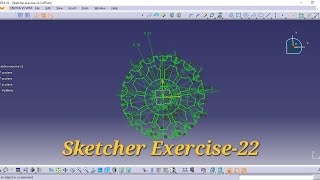 CATIA V5 Sketcher Exercise 22 | Circular Pattern Mastery 🔥 | Complete Step-by-Step Tutorial