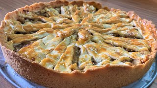 פאי תפוחים מבצק שקדים לראש השנה Almond dough apple pie