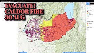 EVACUATIONS! South Lake Tahoe Caldor Fire UPDATE 30 Aug