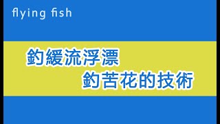 釣緩流浮漂釣苦花的技術