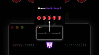 How to shuffle array in JavaScript? #javascript #codingtutorial #coding