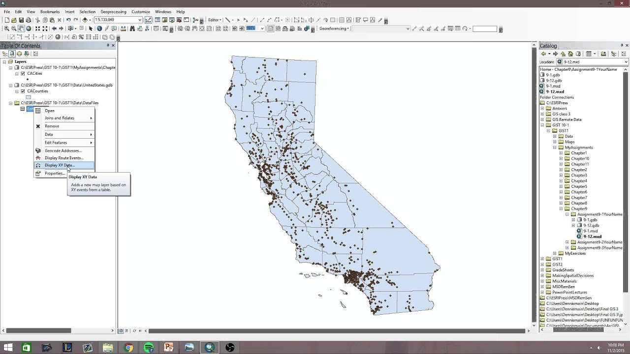 Gis Tutorial 1 Assignment 9 1 For Version 10 1 Youtube