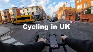 Road Bike Ride in UK Cycling Tour England 4K POV