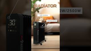 Quicks 13-lü radiatoru 2500W istilik səviyyəsi təklif edərək asan istifadə imkanı yaradır.