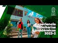 Experiencia monitorías académicas 2023-2