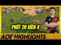 Chim Sẻ LÊN ĐỜI 4 ở phút 20 - Ai đỡ được bài đánh này? | AoE Highlights #aoe