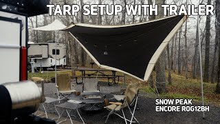 Snow Peak Setup with ROG12BH Trailer | Festival Gears | Takibi Hexa Tarp