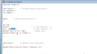 Learning C Programming Lesson 19: Functions