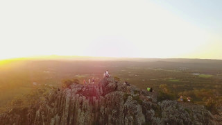 GIRL CAUGHT TWERKING ON TOP OF MOUNTAIN - drone footage