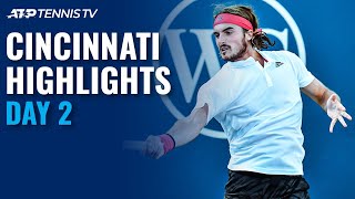 Tsitsipas Records First Cincy Win; Evans outlasts Rublev | Cincinnati Day 2 Highlights