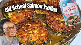 Old School Salmon Patties / Croquettes | How to make Salmon Patties #salmonpattierecipe