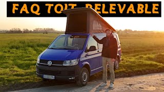 FAQ toit relevable : prix, isolation, homologation, dimensions lit