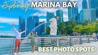 Marina bay Singapore | Merlion park , Helix bridge | Siloso beach sunset | Singapore travel vlog