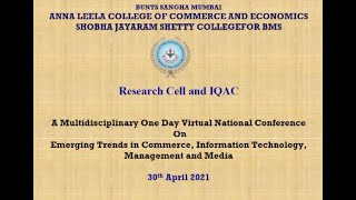 One day Virtual National Conference - Technical Session 2 and Valedictory function