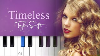 Taylor Swift - Timeless (Taylor’s Version) | Piano Tutorial + Lyrics