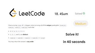 Leetcode 18. 4Sum Two pointers