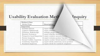 Chapter 6 Usability Evaluation - Additional Notes 2
