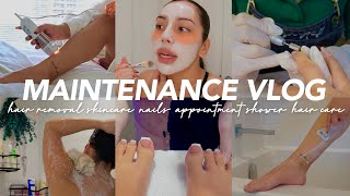 BEAUTY MAINTENANCE ROUTINE 🎀 self care, nails, hair removal, laser treatment, skincare, shower