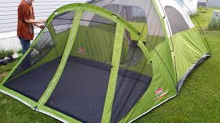 Coleman Evanston 6 Person Tent Review Setup