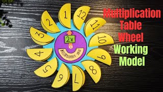 Maths Working Model l Maths Project model | Multiplication Table Wheel |exhibition model for school