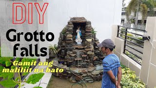 DIY|PANO  GUMAWA NG GROTTO FALLS Gamit Ang Maliliit Na Bolders o Bato/