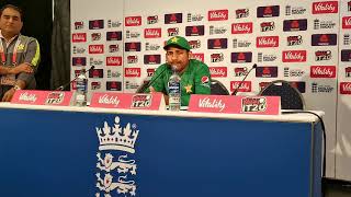 Sarfraz Ahmed press Confrence after losing T20 match against England
