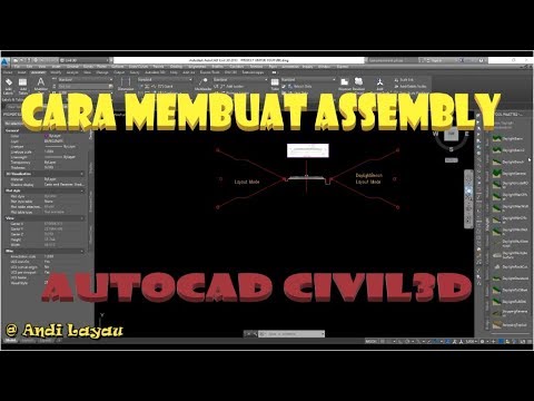 Autocad Civil 3D Membuat ASSEMBLY Jalan & Drainase - YouTube