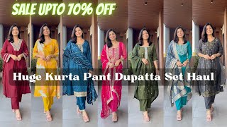 Huge Kurta Pant Dupatta Haul l Sale Up To 70% Off l Dream Simple