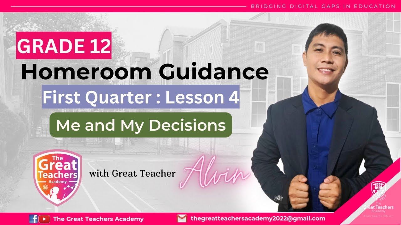 Homeroom Guidance 12 L First Quarter Lesson 4 Me And My Career Youtube
