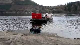 Glenachulish ferryboat arrives at Strome.