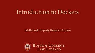 Introduction to Dockets