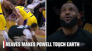 Austin Reaves makes Norman Powell TOUCH EARTH and LeBron loved it 🙌 | NBA on ESPN