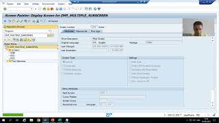 35 - Module Pool Programming - Multiple Sub Screens in Single Subscreen Area Part1